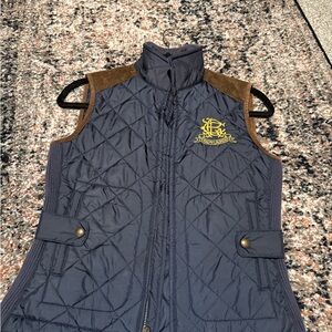 Ralph Lauren Quilted Vest with Brown Details